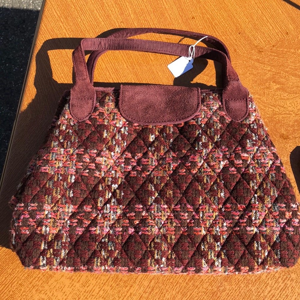 Vera Bradley hand bag. Plaid fall colors